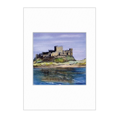 Bamburgh Castle Mini Print A4